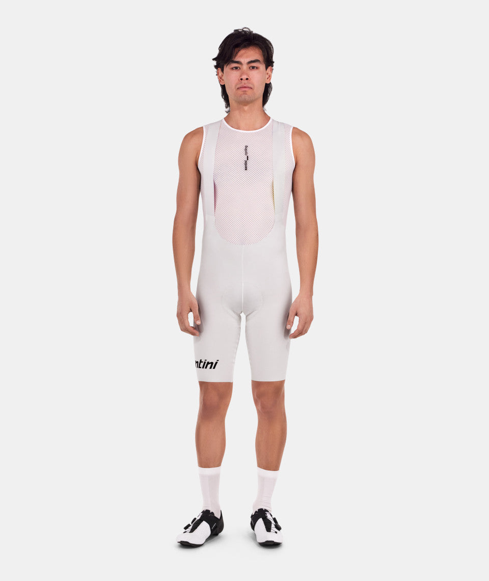 SANTINI  2025 UNICO EDGE - MENS BIB SHORTS WHITE
