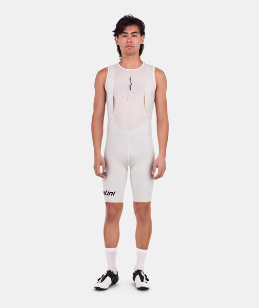 SANTINI  2025 UNICO EDGE - MENS BIB SHORTS WHITE