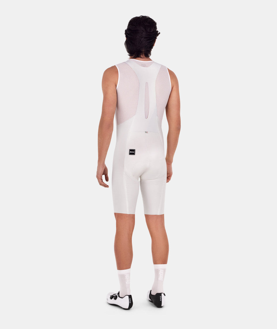 SANTINI  2025 UNICO EDGE - MENS BIB SHORTS WHITE
