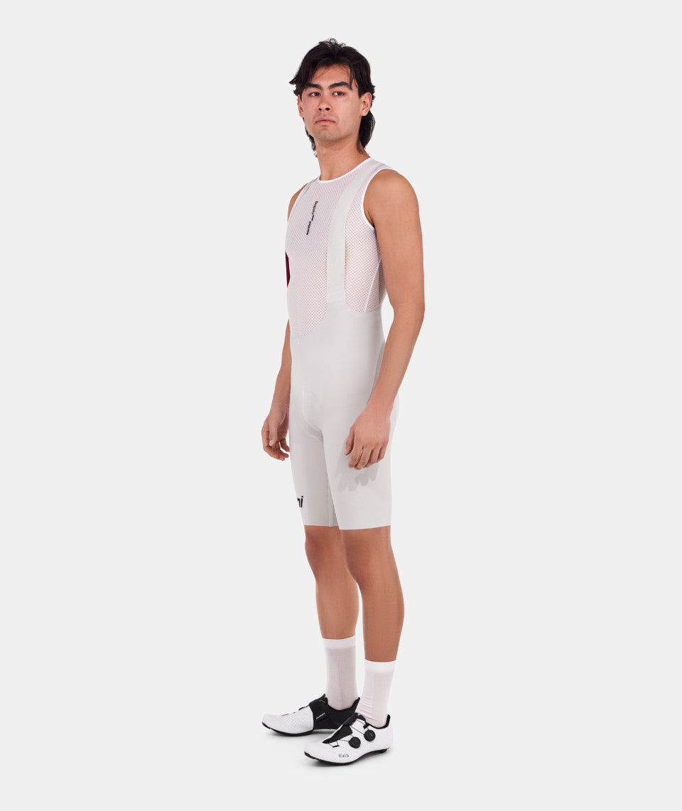 SANTINI  2025 UNICO EDGE - MENS BIB SHORTS WHITE