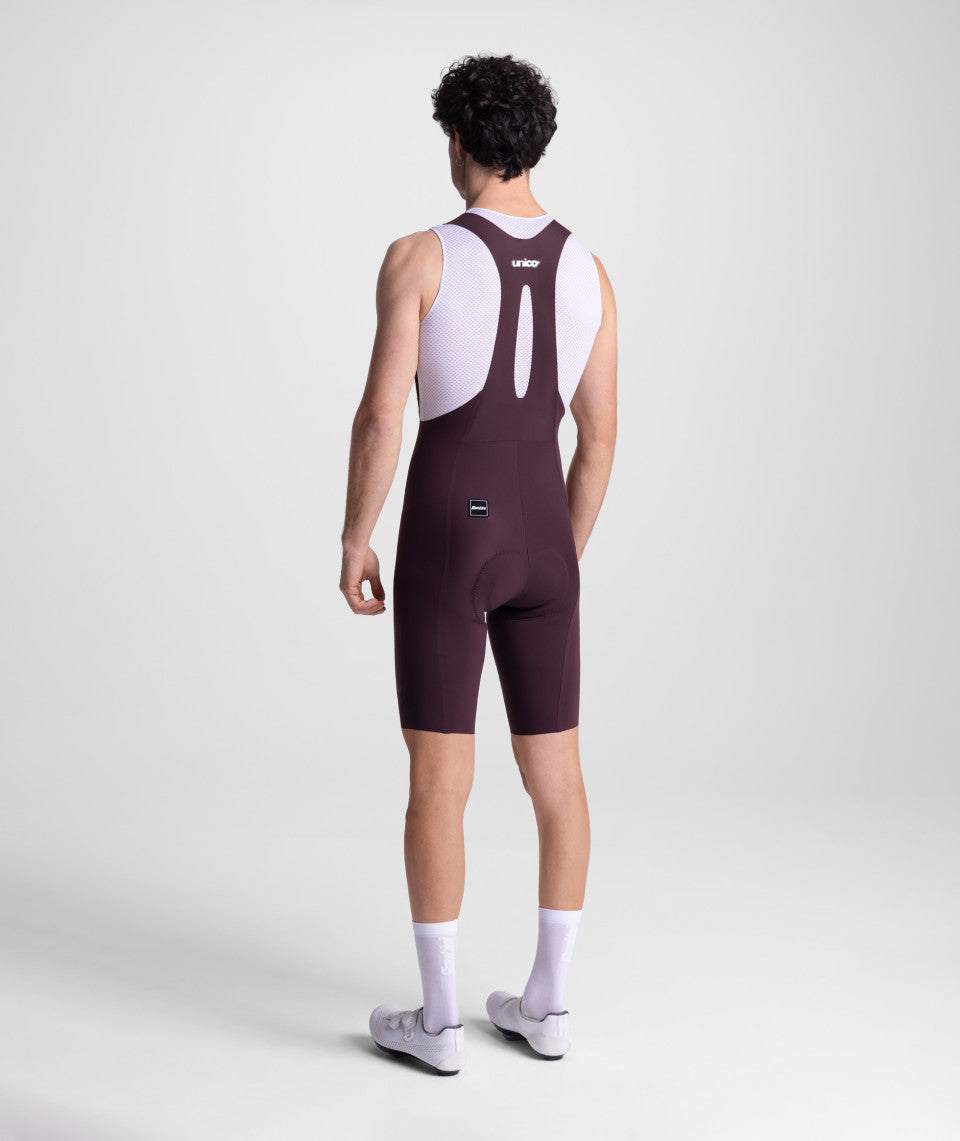 UNICO EDGE – MEN’S BIB SHORTS - Burgundy
