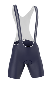 Professional 'POWER' Cycling Bib Shorts in Navy Blue Made in Italy by GSG