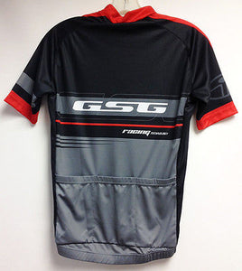 Poly Short Sleeve Cycling Mens Jersey Black/Red by GSG