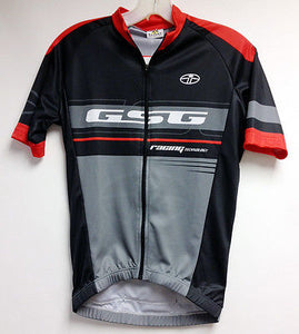 Poly Short Sleeve Cycling Mens Jersey Black/Red by GSG