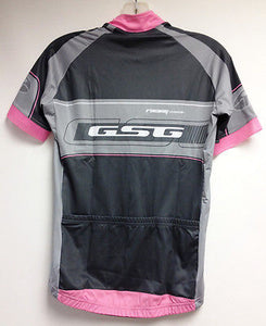 Interpower Womens Cycling Short Sleeve Jersey Pink/Grey by GSG