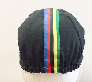 Eddy Merckx Vintage Cycling Cap in Black - Made in Italy by Apis