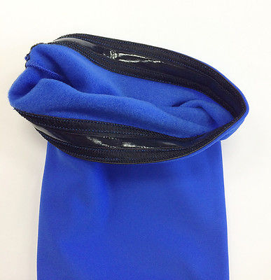 No Logo Super Roubaix Cycling Knee Warmers in Royal Blue by GSG