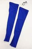 No Logo Super Roubaix Cycling Leg Warmers in Royal Blue by GSG