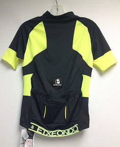 Trier TX Short Sleeve Cycling Jersey Black/Yellow by Etxeondo