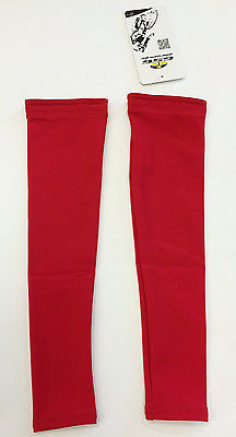 No Logo Super Roubaix Cycling Arm Warmers in Red by GSG