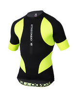 Trier TX Short Sleeve Cycling Jersey Black/Yellow by Etxeondo