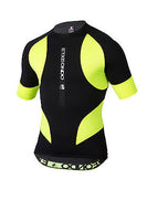 Trier TX Short Sleeve Cycling Jersey Black/Yellow by Etxeondo