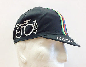 Eddy Merckx Vintage Cycling Cap in Black by Apis
