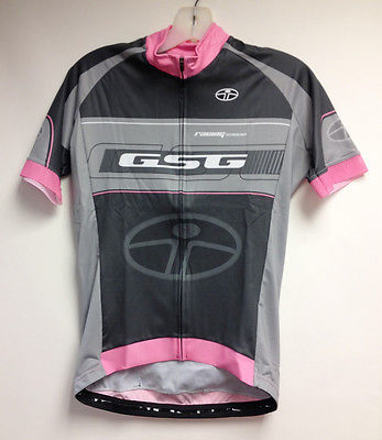 Interpower Womens Cycling Short Sleeve Jersey Pink/Grey by GSG