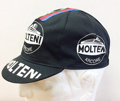 Molteni Cycling Cap in Black | Made in Italy by Apis | Cento Cycling