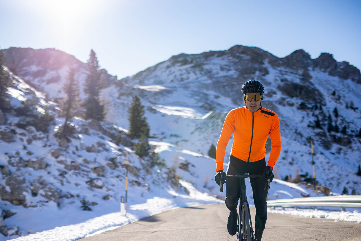 Vega Xtreme Winter Cycling Jacket in Flouro Orange 2022 | Cento Cycling