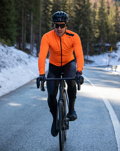 Vega Xtreme Winter Cycling Jacket in Flouro Orange 2022 | Cento Cycling