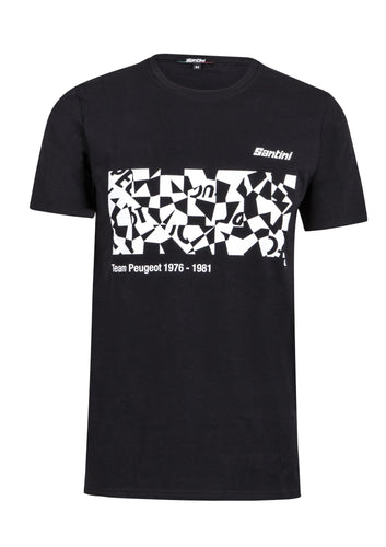 Team Peugeot Art Series Mens T-Shirt Made in Italy by Santini
