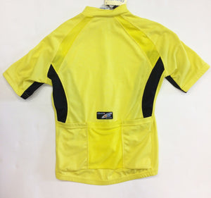 Real Cycling Short Sleeve Mens Jersey Yellow by Santini