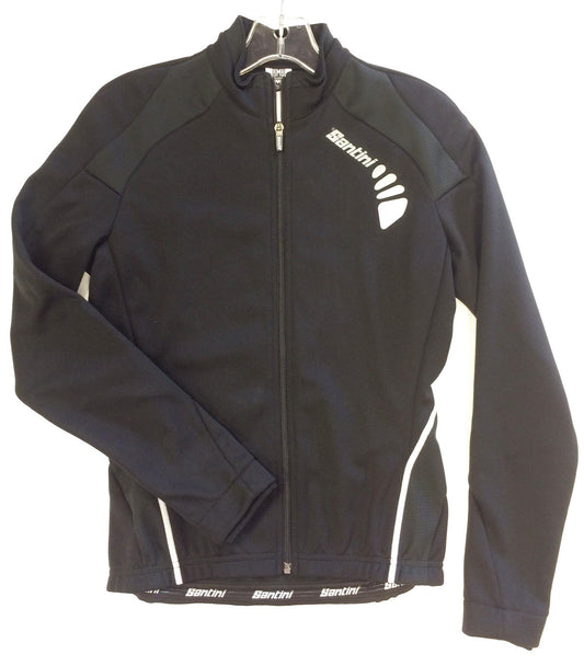 Monella Windproof Womens Cycling Jacket Black by Santini