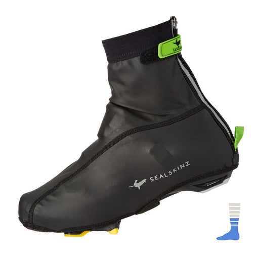Windproof Cycling Lightweight Shoe covers in Black by SealSkinz