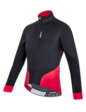 Beta Windstopper Mens Softshell Jacket Black/Red by Santini