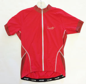 Monella Short Sleeve Womens Cycling Jersey Red by Santini