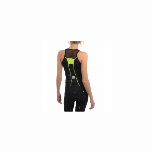 Fiery GLL Womens Sleeveless Cycling Jersey/Tank Black by Santini