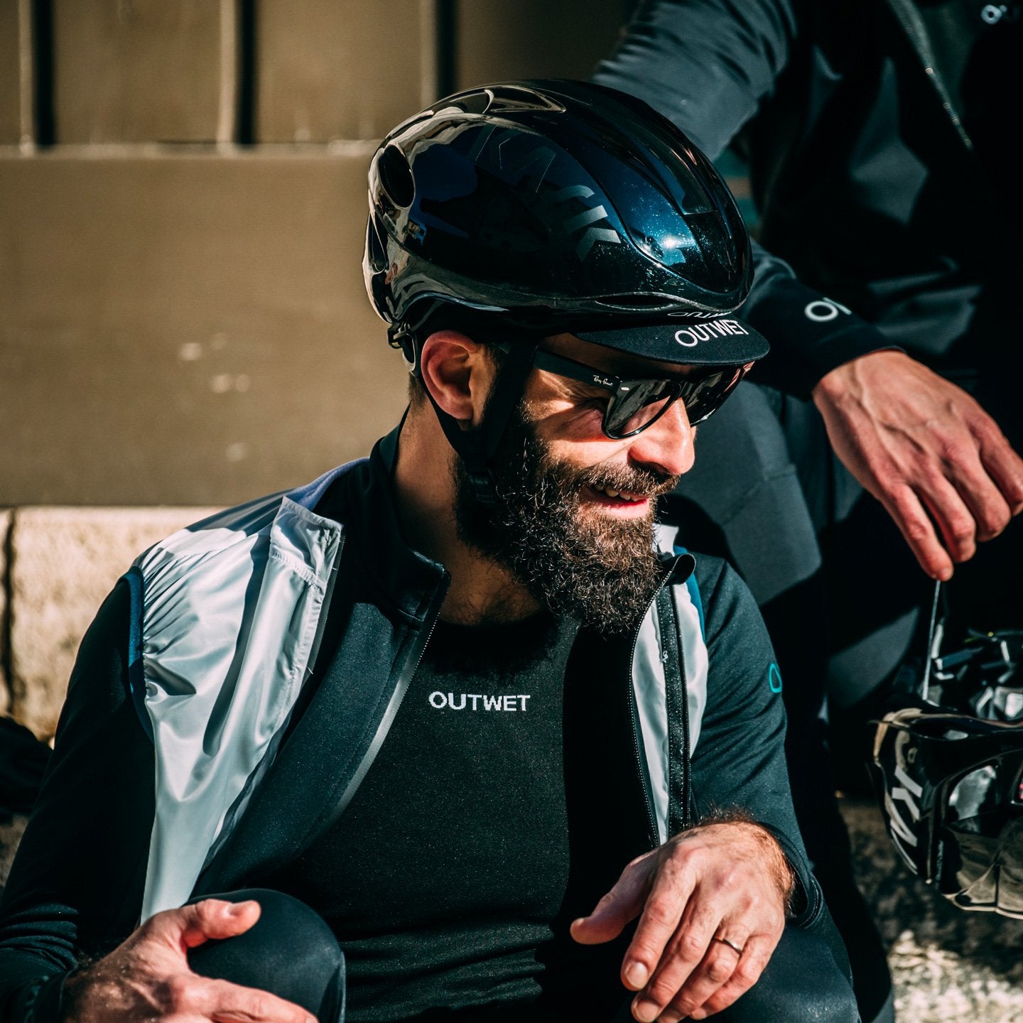 Base LST Long Sleeve Cycling BASE LAYER in Black - Made in Italy by Outwet | Cento Cycling