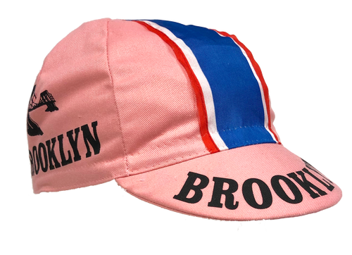 Brooklyn Cycling Cap in Pink - Made in Italy by Apis