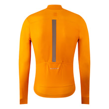 Burst Thermal Mens Performance Long Sleeve Cycling Jersey in Orange by Suarez