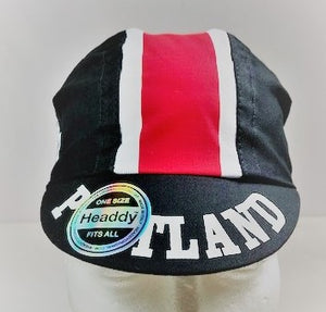 Portland Cycling Cap in Black - exclusively for Cento by Headdy