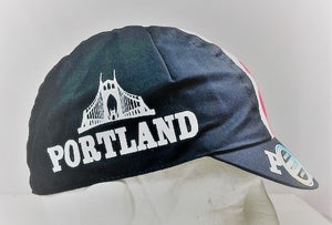 Portland Cycling Cap in Black - exclusively for Cento by Headdy