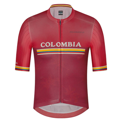 2022 Colombian Collection Mens Performance Short Sleeve Cycling Jersey by Suarez