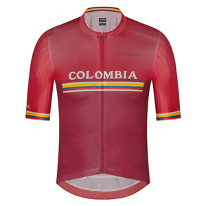 2022 Colombian Collection Mens Performance Short Sleeve Cycling Jersey by Suarez