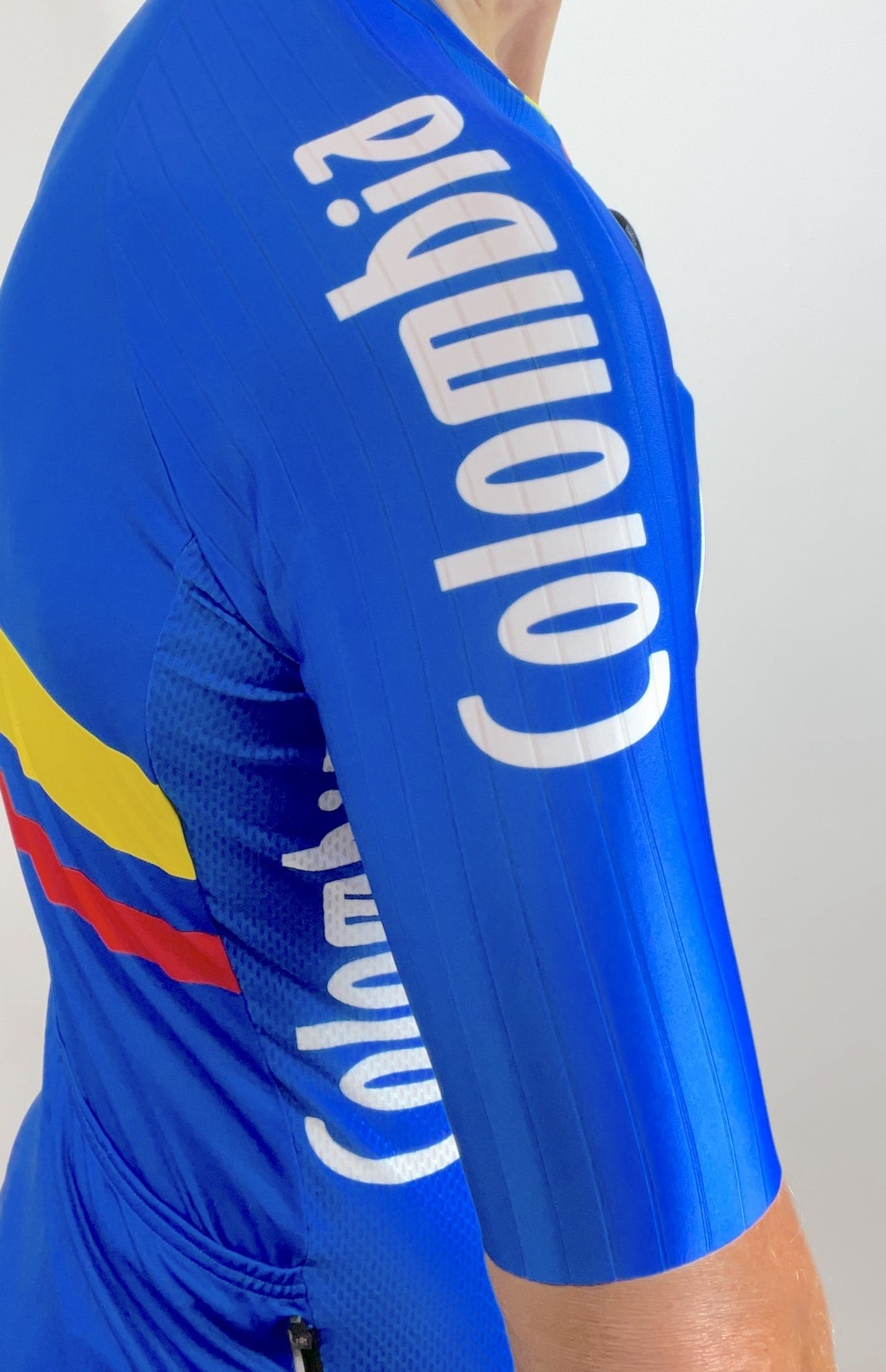Suarez Classic Colombia Federation 2.0 2021 Long Sleeve BMX Jersey, Blue