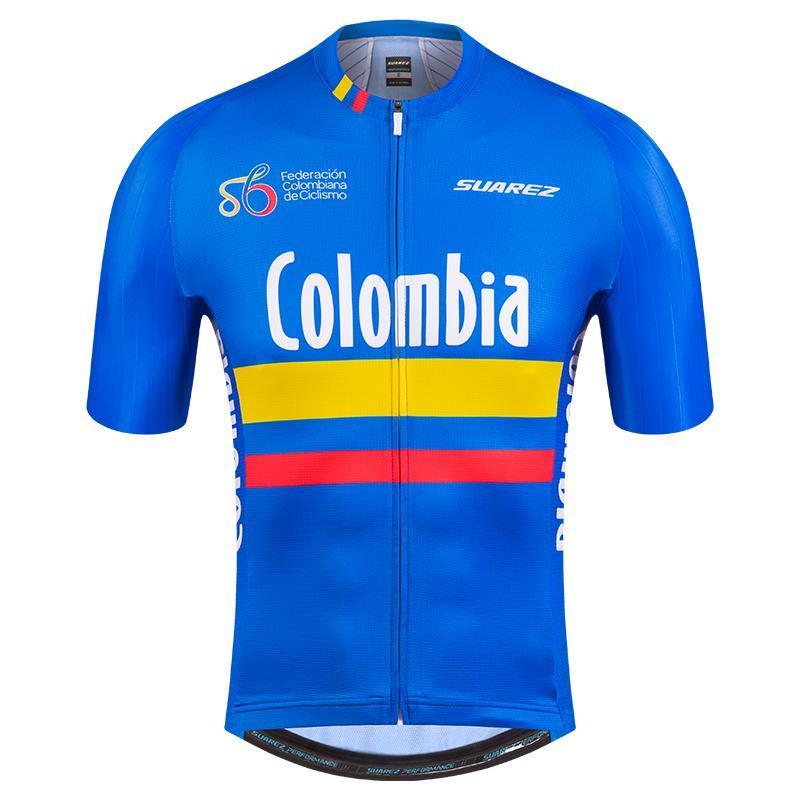 2021 Colombian Federation Performance Men's Short Sleeve Cycling Jersey | Cento Cycling Large