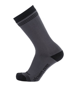 2019/20 Crosspoint Waterproof Wool Crew Socks Grey/Black Showers Pass