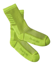 2022 Lightweight Waterproof Crosspoint Socks Neon Green Showers Pass | Cento Cycling