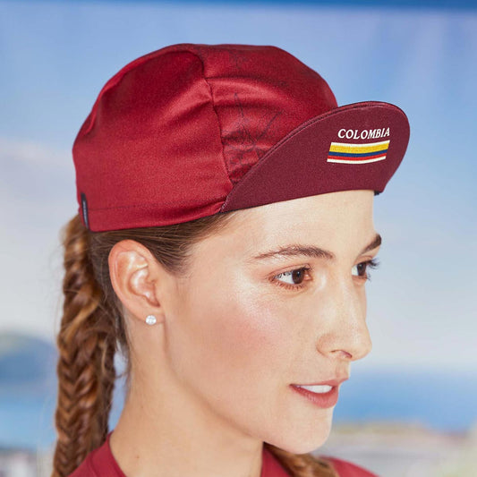 2022 Colombian Collection Cycling Cap in Red by Suarez