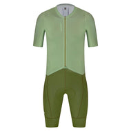 Hard Lite Mens Pro Cycling Road Skinsuit in Olive by Suarez