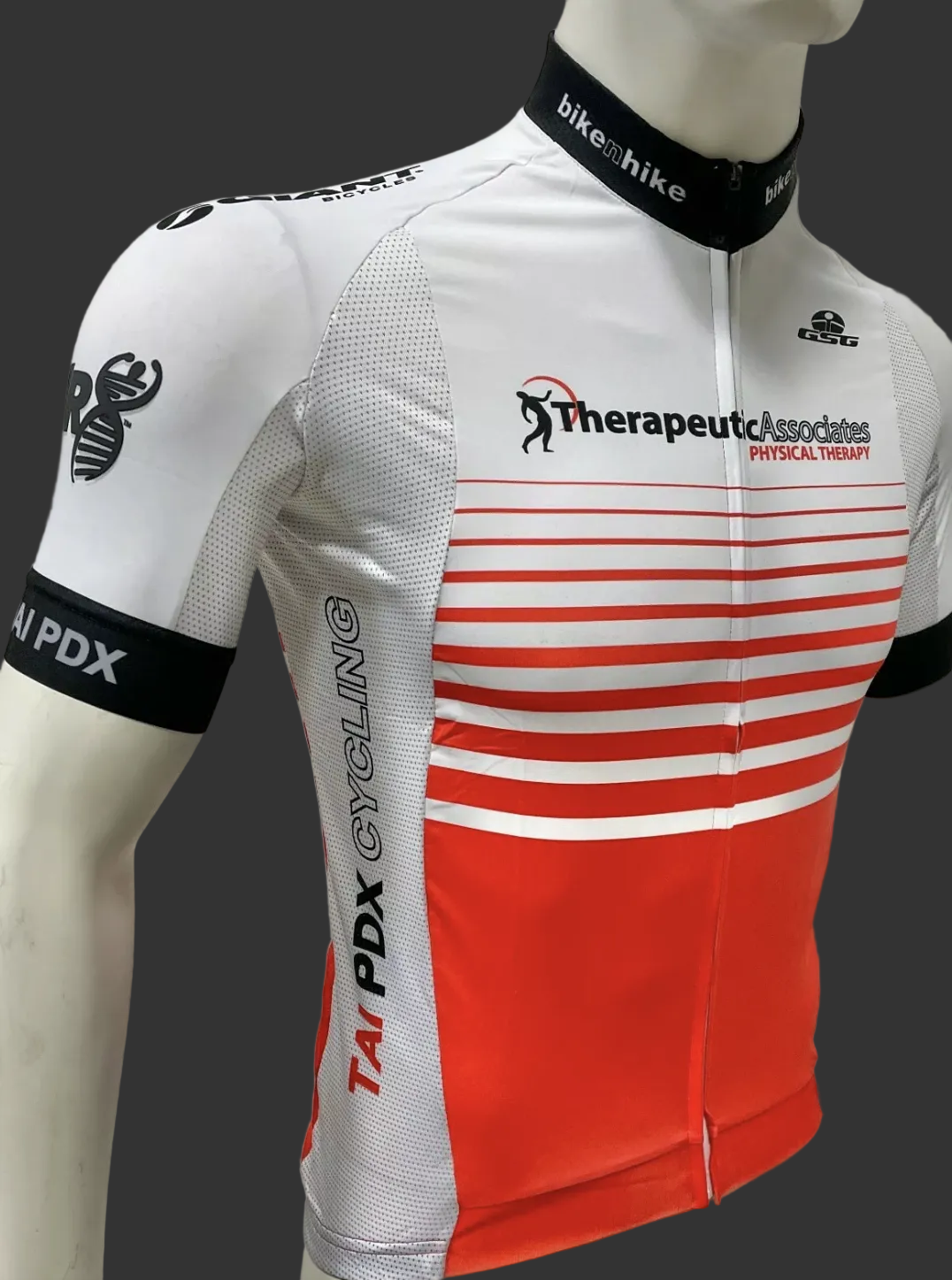 Raceline Therapeutic Associates Bioceramic Short Sleeve Jersey Red/White by GSG
