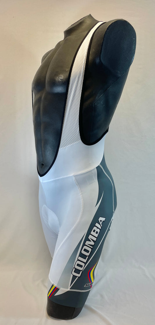 2011 Columbian Collection Men's Bib Short in Grey Made in Columbia | Cento Cycling
