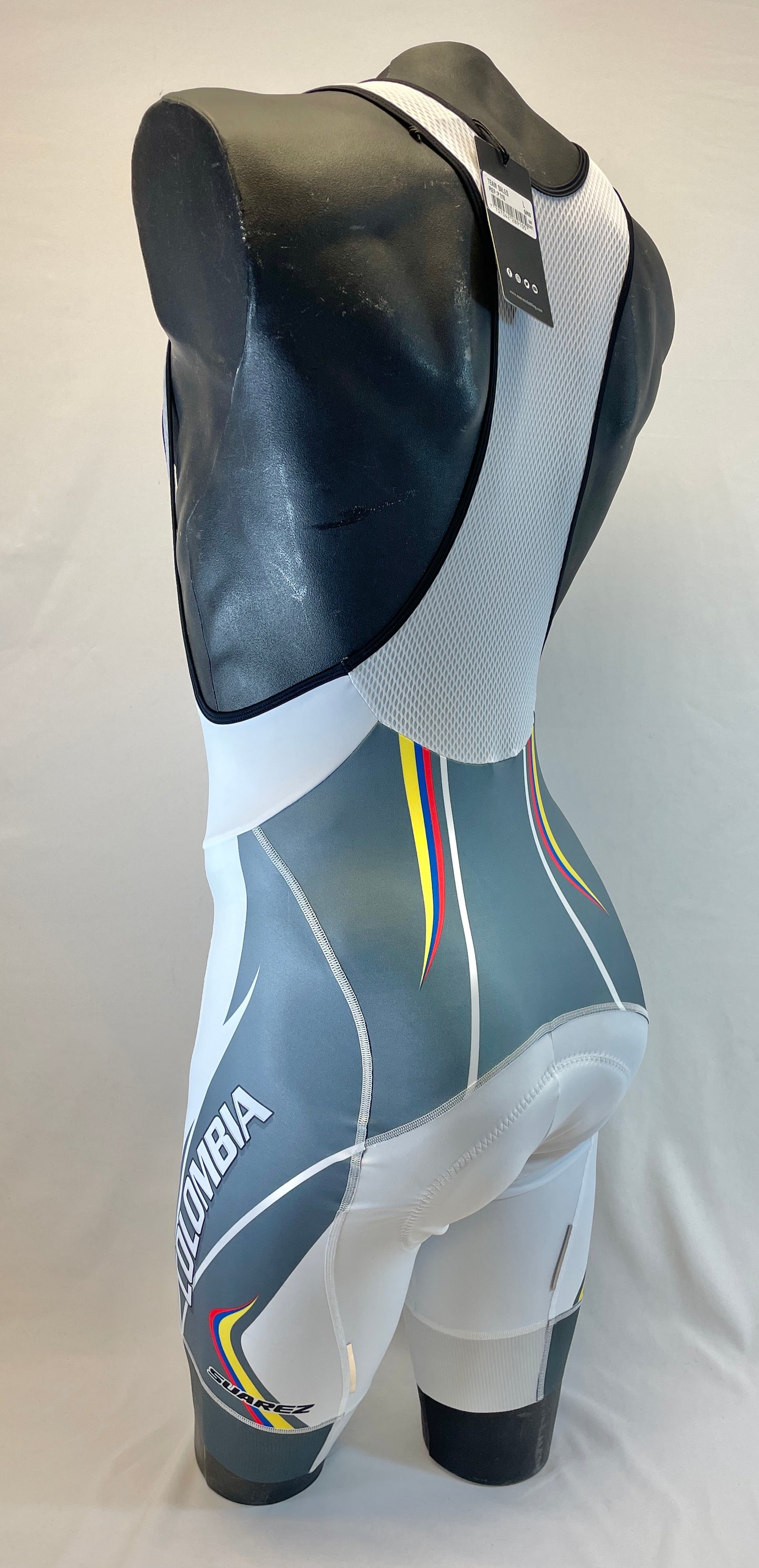 2011 Columbian Collection Men's Bib Short in Grey Made in Columbia | Cento Cycling