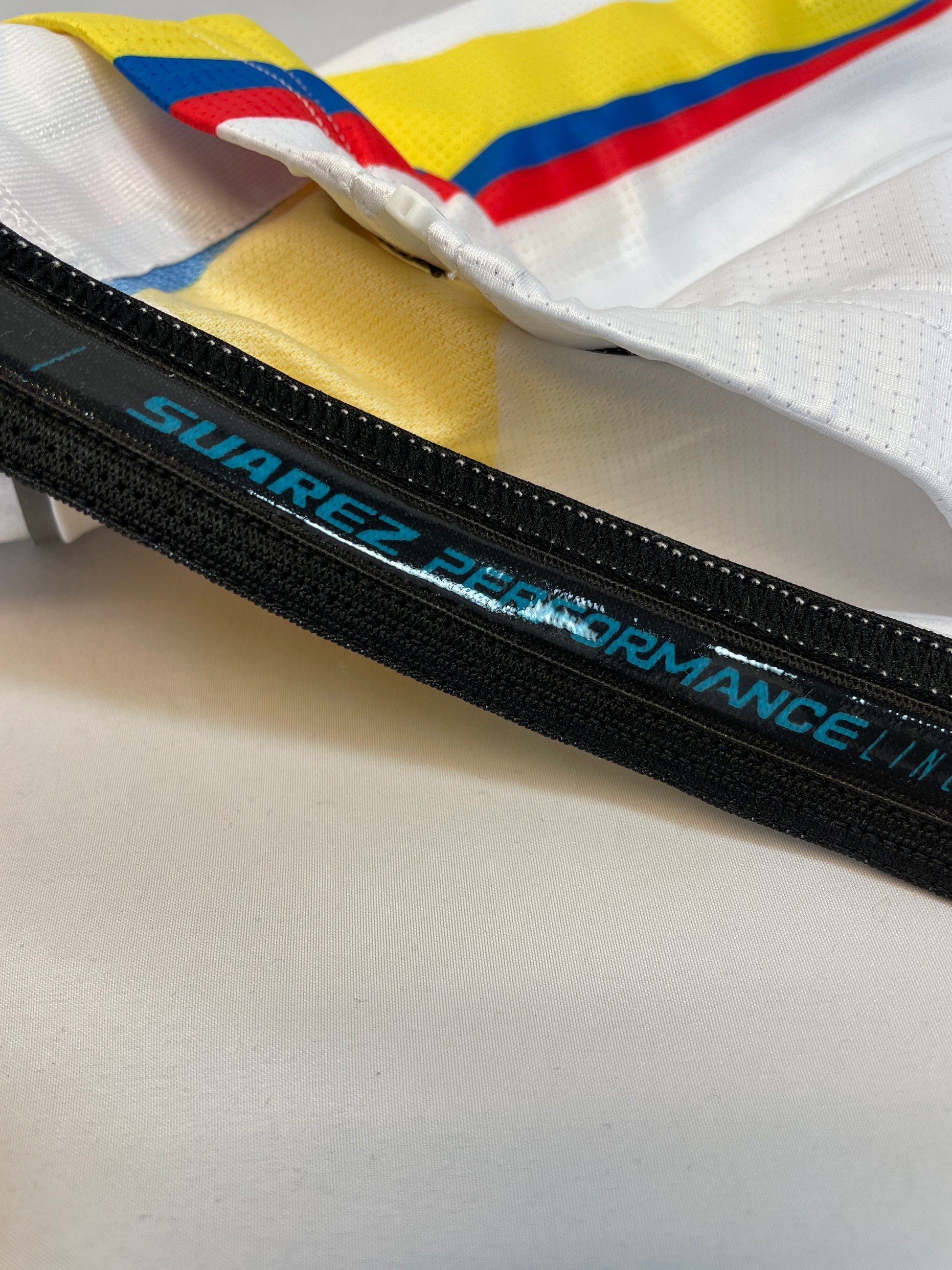 2015 Colombian Federation Cycling Jersey in White- Made in Colombia | Cento Cycling