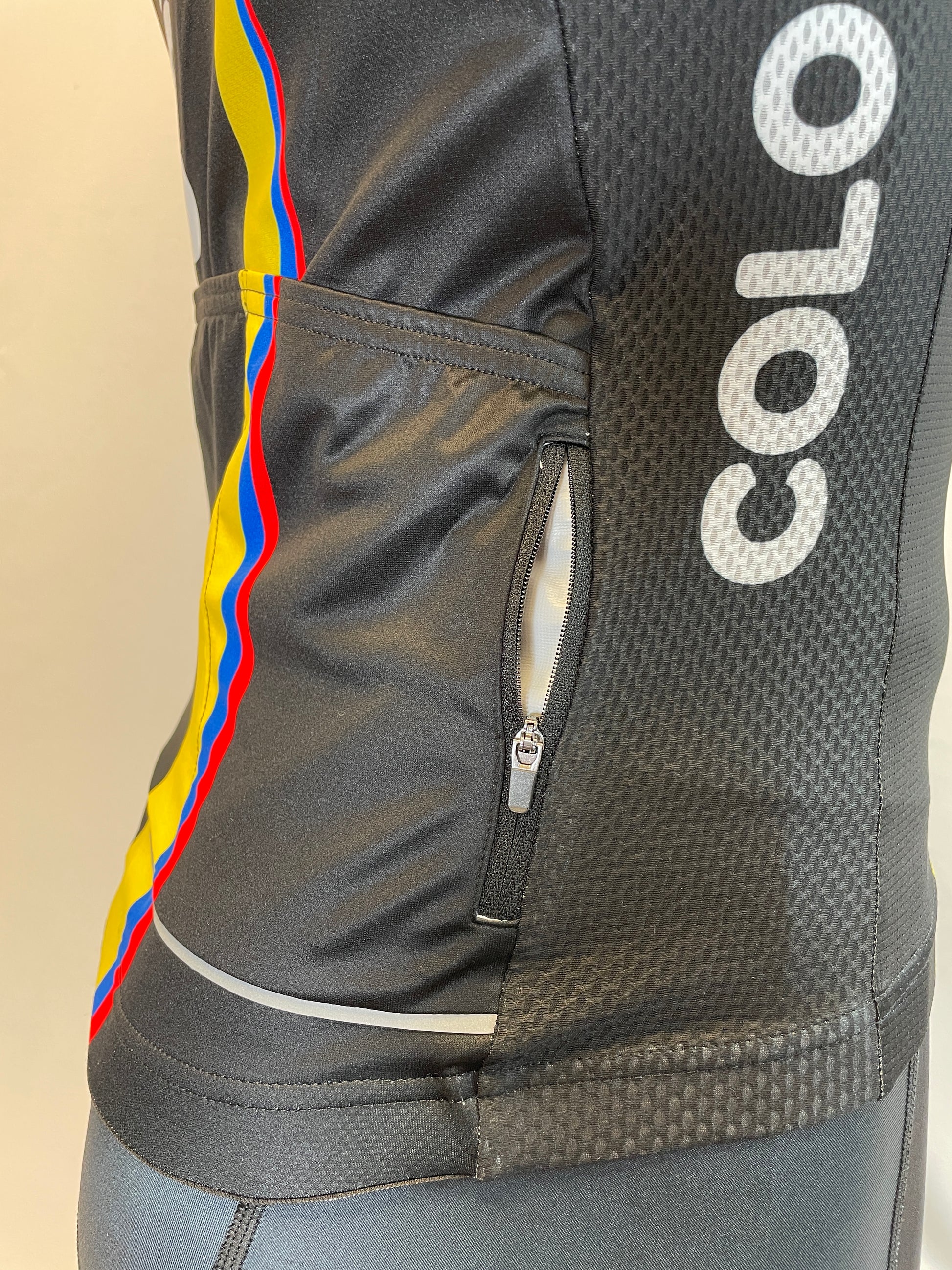 2017 Colombian Federation Jersey in Black-Made in Colombia  | Cento Cycling