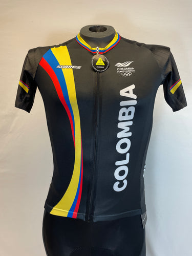 2017 Colombian Federation Jersey in Black-Made in Colombia  | Cento Cycling