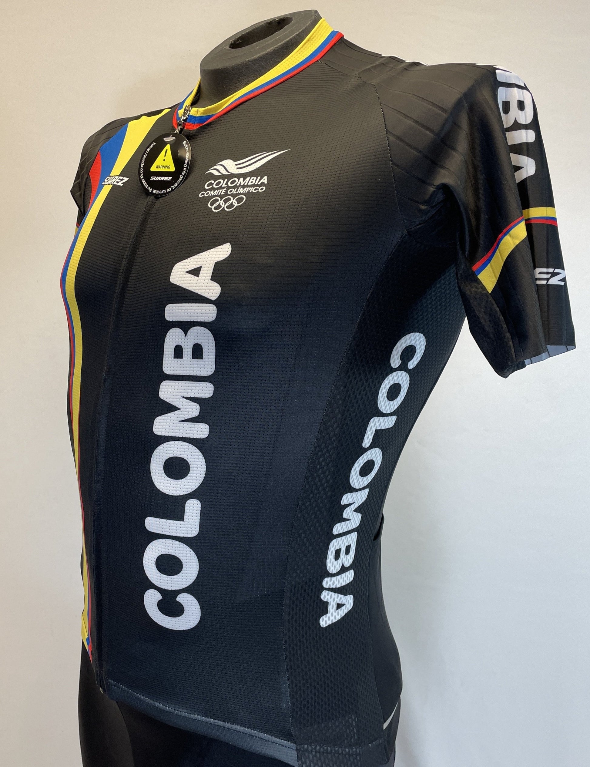 2017 Colombian Federation Jersey in Black-Made in Colombia  | Cento Cycling