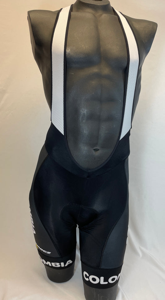 2017 Colombian Federation Men's Bib Short in Black-Made in Colombia | Cento Cycling