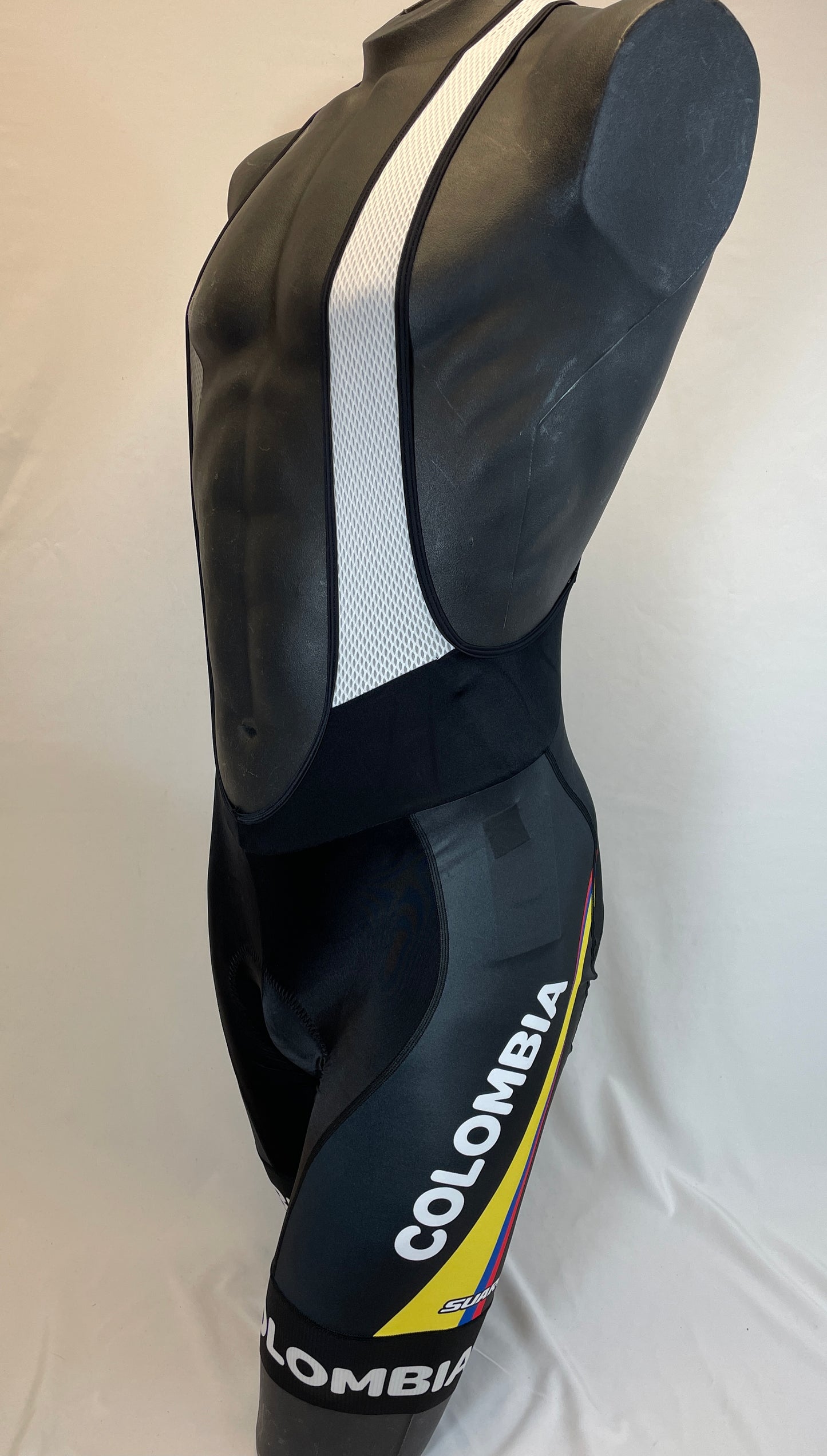 2017 Colombian Federation Men's Bib Short in Black-Made in Colombia | Cento Cycling